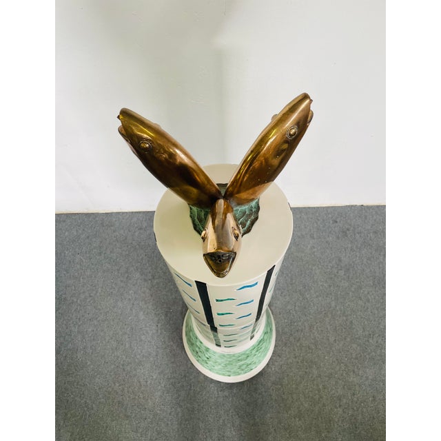 Alessandro Mendini, White and Blue Columns Fountain, 1986, Ceramic For Sale - Image 10 of 18