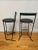 Emilio Nanni Fly Line Postmodern “Musmé” Counter Height Stools - A Pair For Sale - Image 9 of 10