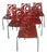 Technopolymer Chairs with Chrome Steel Frames by Luisa Battaglia for Scab Design, Italy, 1900s, Set of 6 For Sale