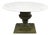 Italian Classical Cast Iron Urn Planter Pedestal Base Round Marble Dining Table For Sale