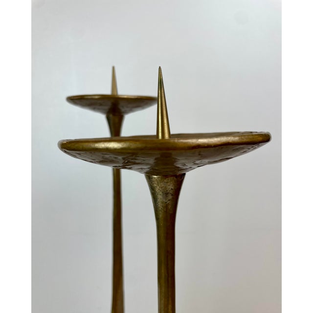 1960s Brutalist Floor Candleholder by Michael Harjes, Germany, 1960 For Sale - Image 5 of 14