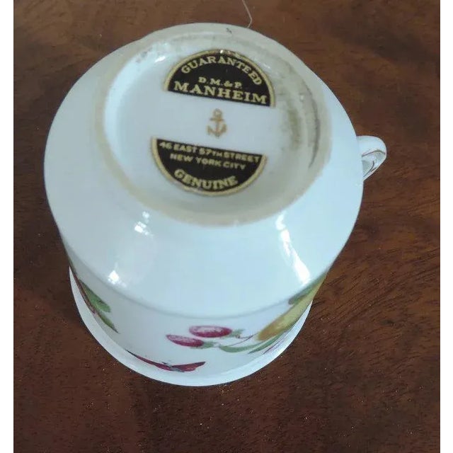 White 18th Century Chelsea Porcelain Gold Anchor Botanical Coffee Can For Sale - Image 8 of 11