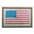 Framed Authentic 1908-1912 Us 48 Staggered Star Flag on Gauze Flag For Sale