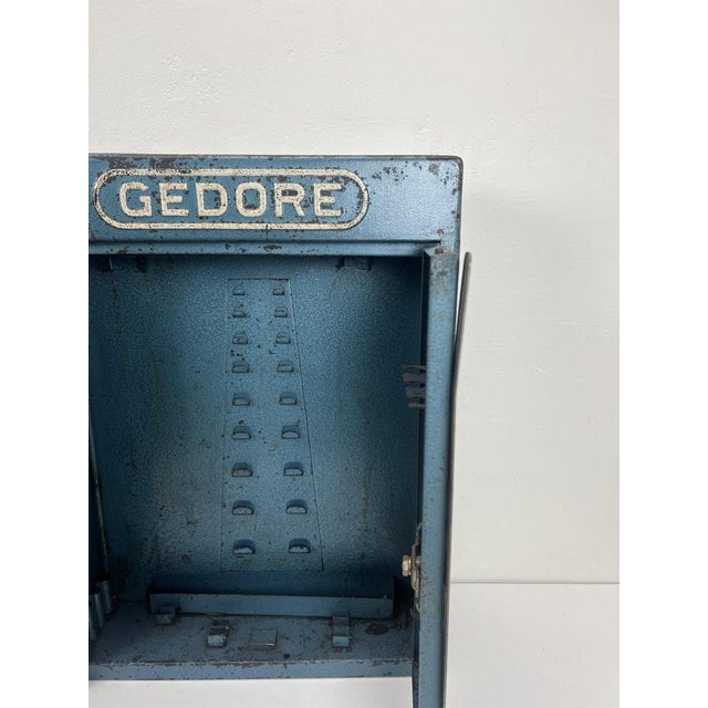 Vintage Industrial Metal Wall Mounted Tool Storage Cabinet, 1950s For Sale - Image 11 of 14