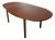 Oval Extendable Dining Table in Teak from Nathan For Sale
