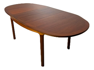 Oval Extendable Dining Table in Teak from Nathan