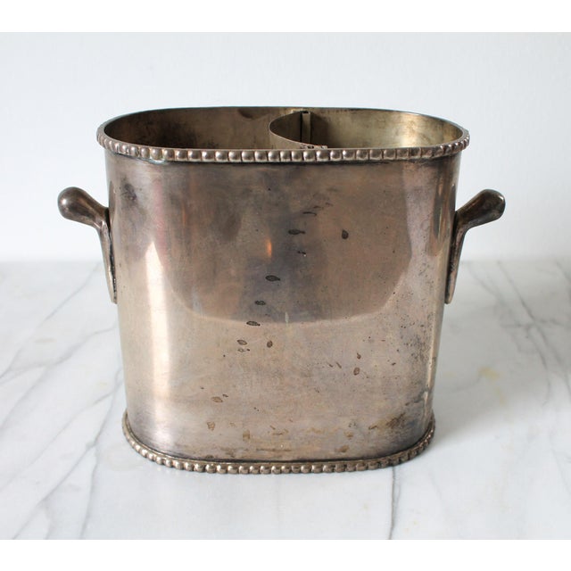 English Pottery Barn Double Champagne / Wine Holder For Sale - Image 3 of 8