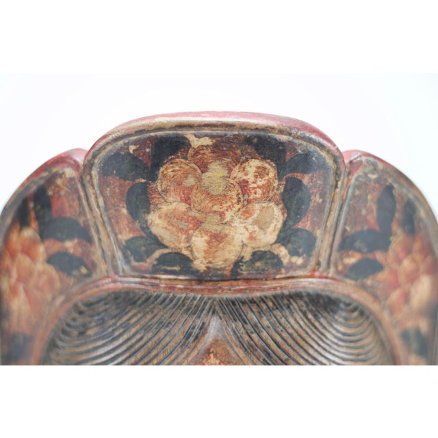 Antique Himalayan Wood Mask For Sale - Image 5 of 8