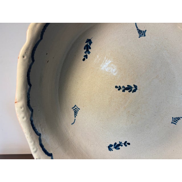 Large Antique Plate from Moustiers For Sale - Image 13 of 17