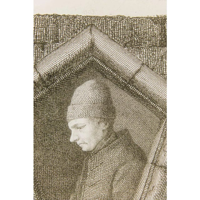 Unknown (19th century): Portrait of the robber Johann Karraseck, 1803, EtchingTechnique: Etching on PaperStamp: Verso...