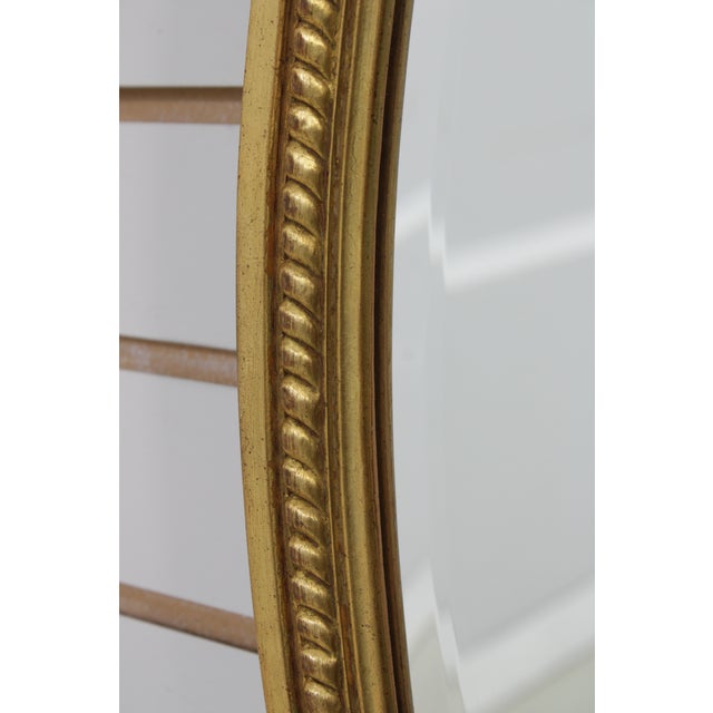 Carvers Guild Oval Giltwood Wall Mirror For Sale - Image 10 of 13