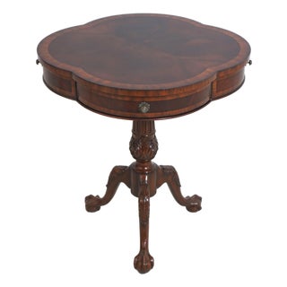 Maitland Smith 8115-30 Mahogany Lamp Table For Sale