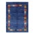 Pasargad DC Blue Color Fine Hand Knotted Persian Gabbeh Rug For Sale