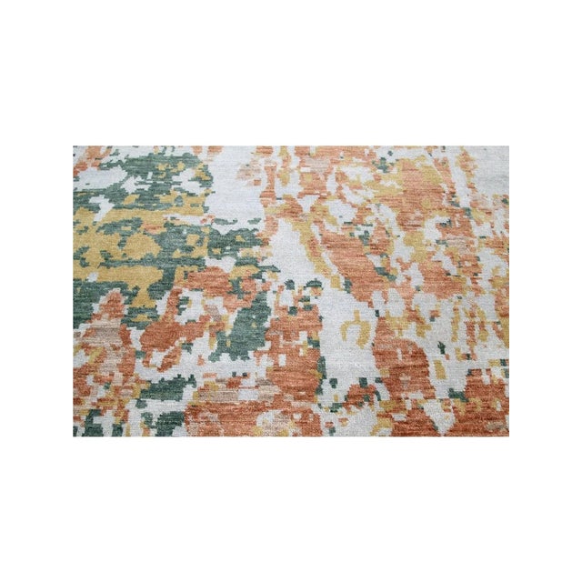 Handwoven Modern Oushak Area Rug 9x12 For Sale In Dallas - Image 6 of 8