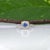 2020s Tanzanite Estate Ring With Natural Diamond Accents: Solid 14k Gold, Round 5mm, Size 6.75 For Sale - Image 5 of 8