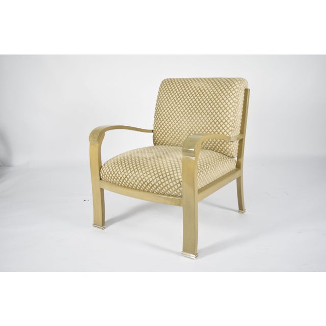 J. Robert Scott Salon Deco Lounge Chair For Sale - Image 4 of 7