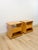This utterly unique pair of curved hourglass shaped double sided nightstands are a genuinely one-of-a-kind vintage bedroom...