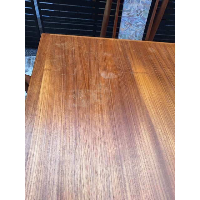 Wood 1960s MCM Danish Teak Table With Benny Linden Chairs For Sale - Image 7 of 14
