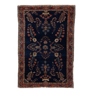 Antique Mohajeran Sarouk Rug 3'4" X 4’11" For Sale