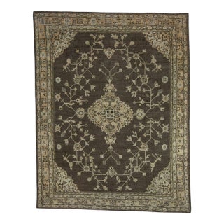 Turkish Oushak Rug 9'2" x 11'8" #18533 For Sale