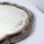 Glass Art Deco Baroque Italian Table Mirror in Pewter, 1930s For Sale - Image 7 of 8