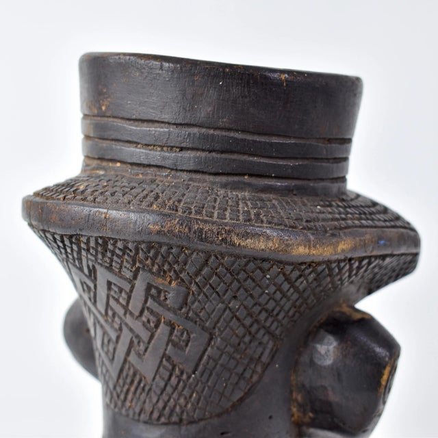 Wood Early 20th Century Kuba Lele Figural Cup For Sale - Image 7 of 18
