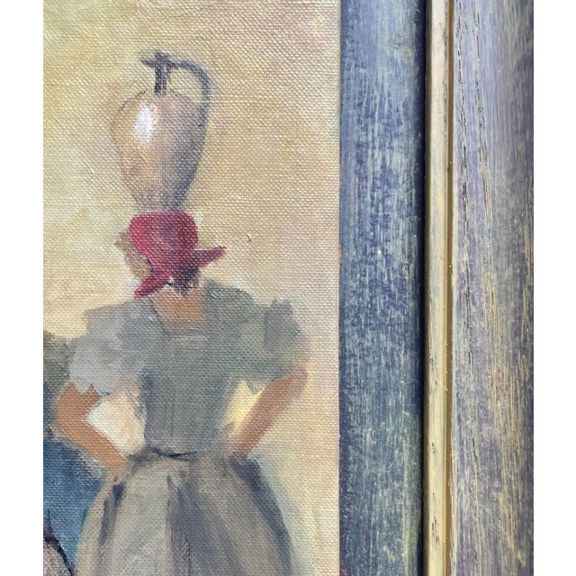 Italian 1960s Expressionist Oil Painting on Board For Sale - Image 3 of 5