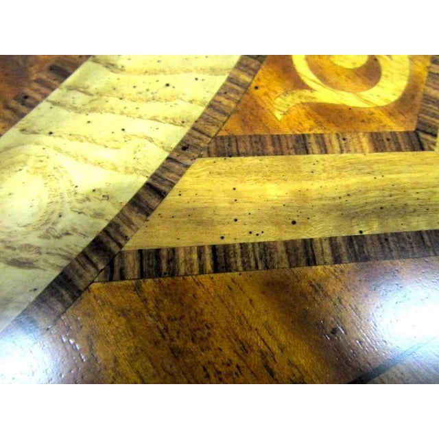 Gold Maitland-Smith Egyptian Revival Dining Table With Winged Creatures Claw Feet 1980s For Sale - Image 8 of 18