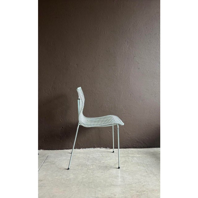 Galvanized Metal Rascal Dining Chairs by Niall O'Flynn for Spectrum, 1997, Set of 4 For Sale - Image 4 of 6