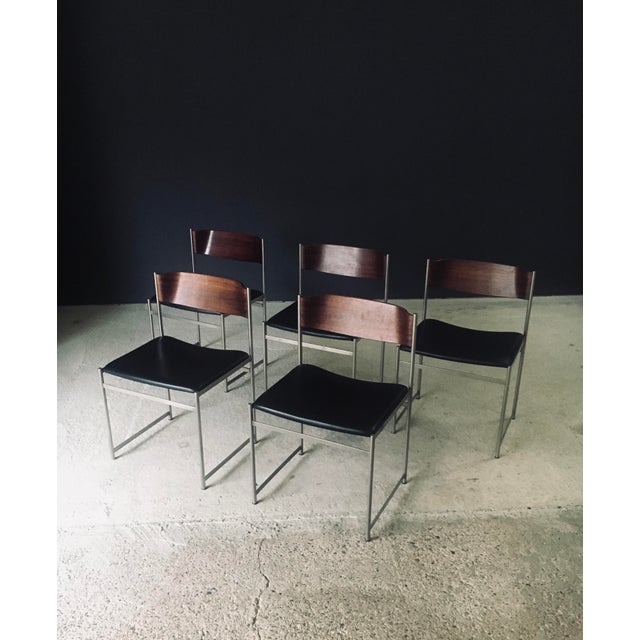 Mid-Century Modern Mid-Century Modern SM08 Dining Chair Set by Cees Braakman for Ums Pastoe, Netherlands, 1960s, Set of 5 For Sale - Image 3 of 18