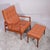 Mid-Century Modern Set of Easy Chair with Ottoman by Ib Kofoed-Larsen for Ope-Möbler, 1950s For Sale - Image 3 of 11