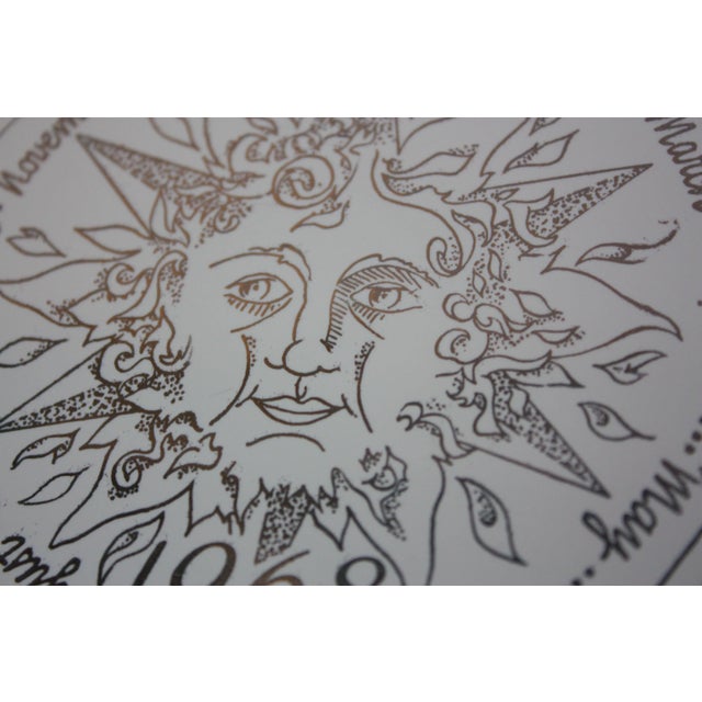 1968 Porcelain Collector's Plate With Hand-Painted Calendar / Decoration For Sale In New York - Image 6 of 9