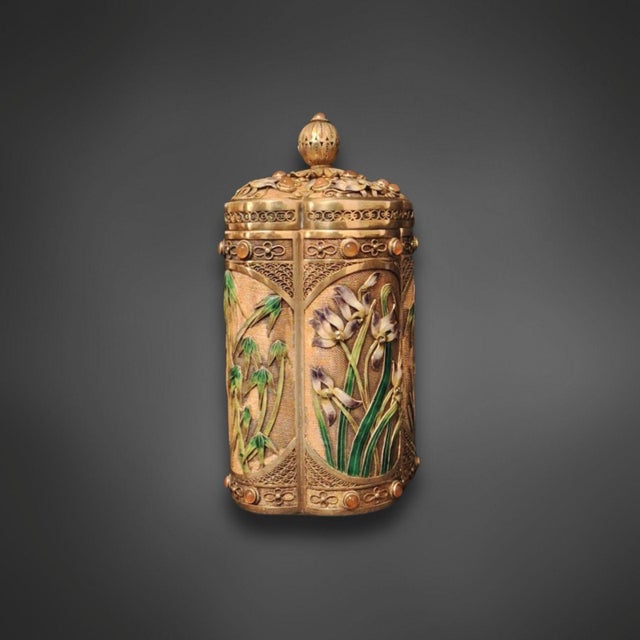 Sterling Silver Tea Caddy, China, 1920s For Sale - Image 4 of 10