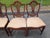 Hepplewhite Vintage Drexel Hepplewhite Style Carved Shield Back Dining Chairs - Set of 4 For Sale - Image 3 of 18