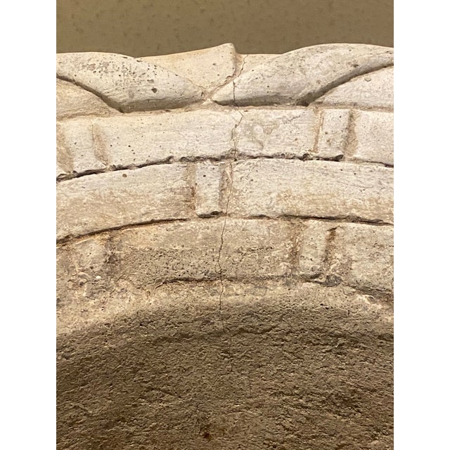 1960s Mid- Century Concrete Planter Basket With Handle, Woven Design and a Bow Detail. For Sale - Image 12 of 12