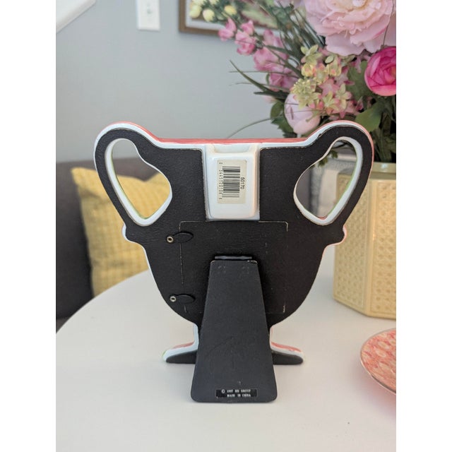 Ceramic Vintage Pop Art Amphora Greek Vase Ceramic Picture Frame For Sale - Image 7 of 10