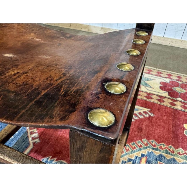 Antique English Chairs in Oak and Leather, 1800s, Set of 6 For Sale - Image 13 of 18