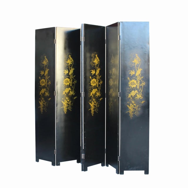 2020s Water Ink Style Blue Lotus Pond Flower Birds Theme Graphic Screen For Sale - Image 5 of 9