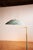 Sensational metal floor lamp in the style of the Danish master Henningsen. Likely zinc or copper material. Lovely green...