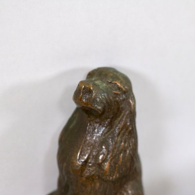 Vintage Brass and Bronze Dog Garden Water Spigot For Sale - Image 11 of 11