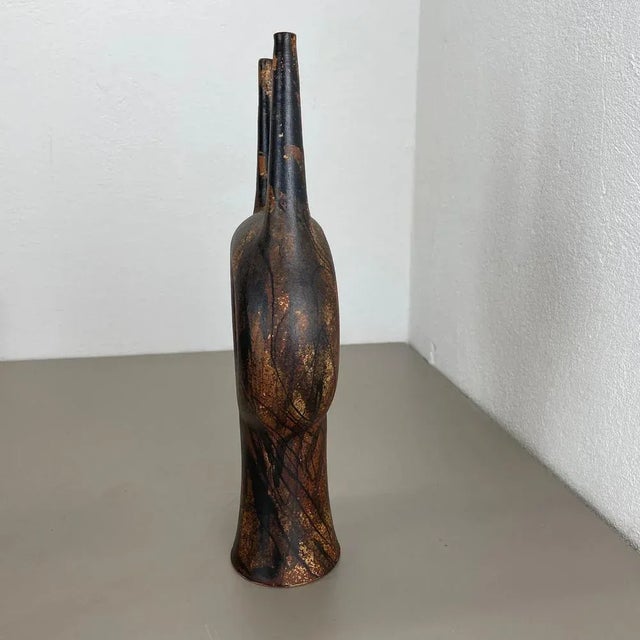 Vintage Ceramic Studio Pottery Vase from Gerhard Liebenthron, 1977 For Sale - Image 11 of 18