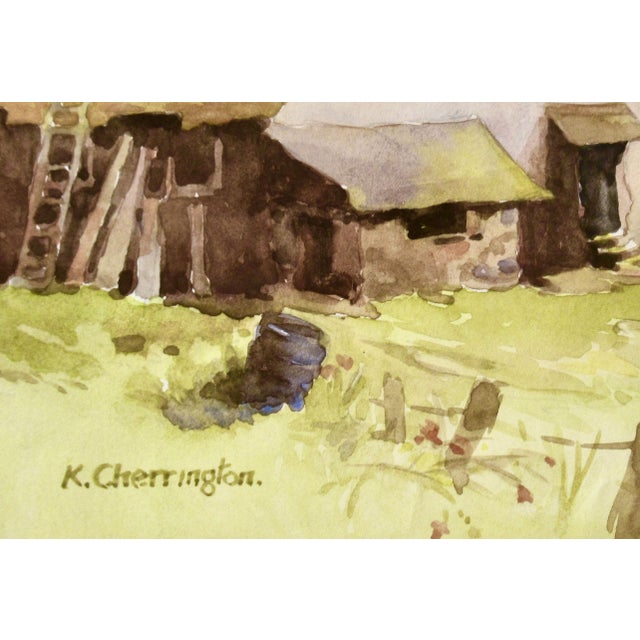 Ken Cherrington Tayside Sheep Farm, Scotland C. 1930 Painting For Sale In San Francisco - Image 6 of 6