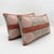 Mid-Century Modern Embroidered Suzani Lumbar Pillow Cover 13'' X 24'' - Set of Two For Sale - Image 3 of 5