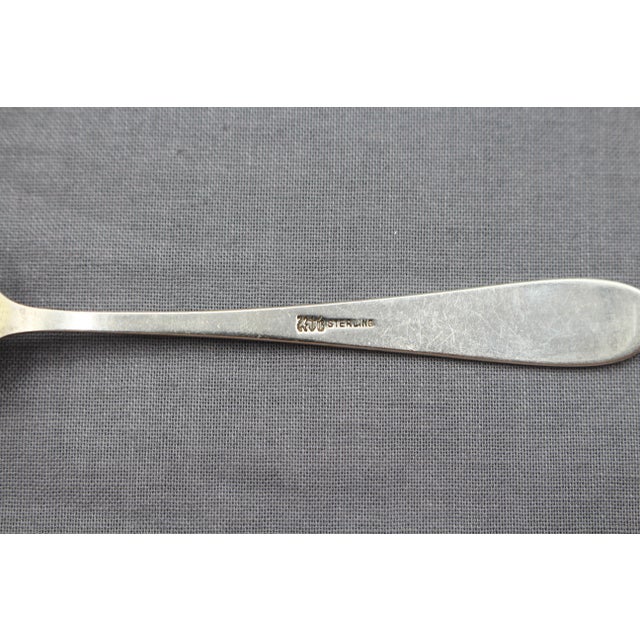 1875 American Set of 8 Sterling Silver Demitasse Spoons by Gorham For Sale In Raleigh - Image 6 of 7