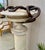 Michael Taylor Michael Taylor Tazza Urn With Bronze Serpents and Pedestal For Sale - Image 4 of 5