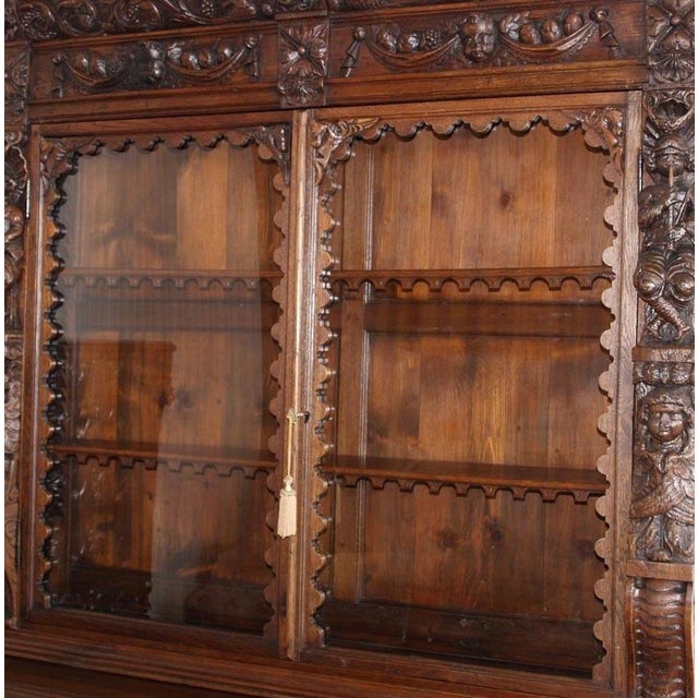 16th-Century Ligurian Carved Oak & Chestnut Credenza For Sale - Image 9 of 10