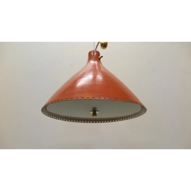 Mid-Century Modern 1940s Paavo Tynell Counter Balance Pendant Lamp For Sale - Image 3 of 11