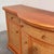 Wood Vintage Rattan and Wood Orange Curved Sideboard, 1980s For Sale - Image 7 of 16