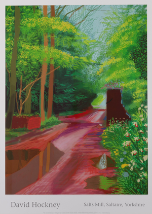 Through the Forest Poster after David Hockney
