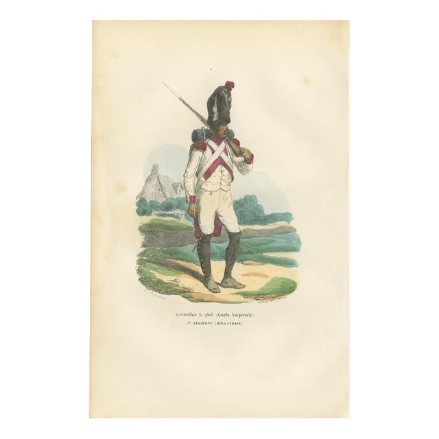 After Horace Vernet, Imperial Guard of Napoleon 3rd Dutch Regiment, 1843, Paper For Sale